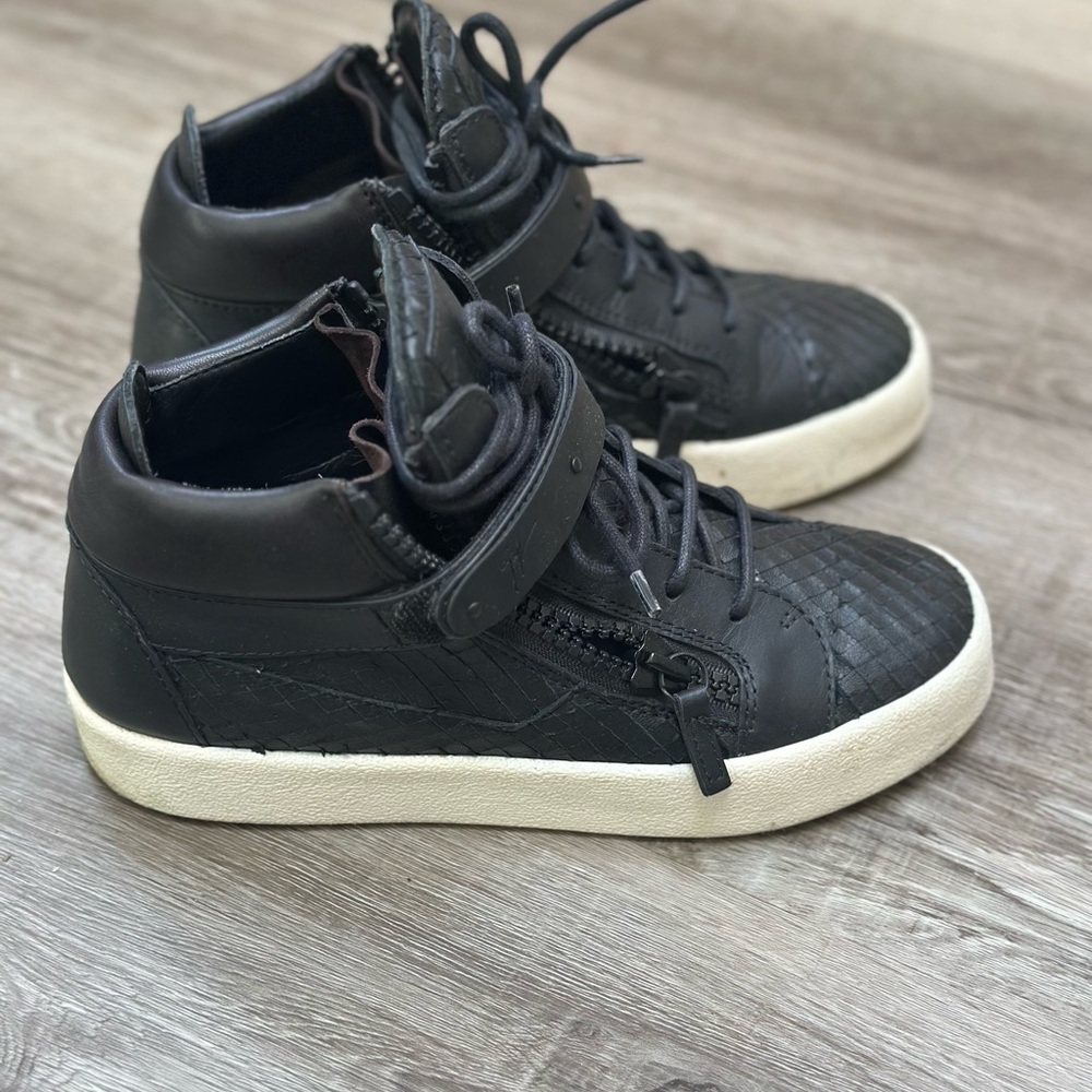 Giuseppe Zanotti Black High-Top Sneakers